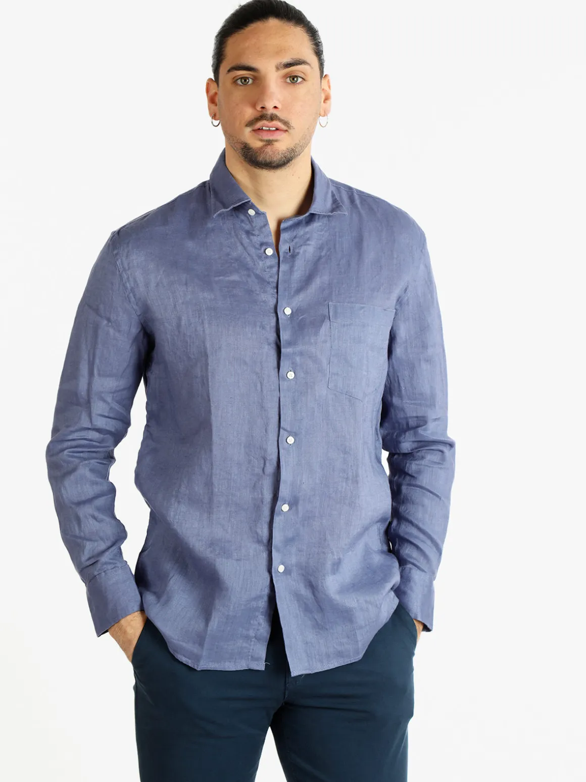 Coveri Collection Camicia regular da uomo in lino
