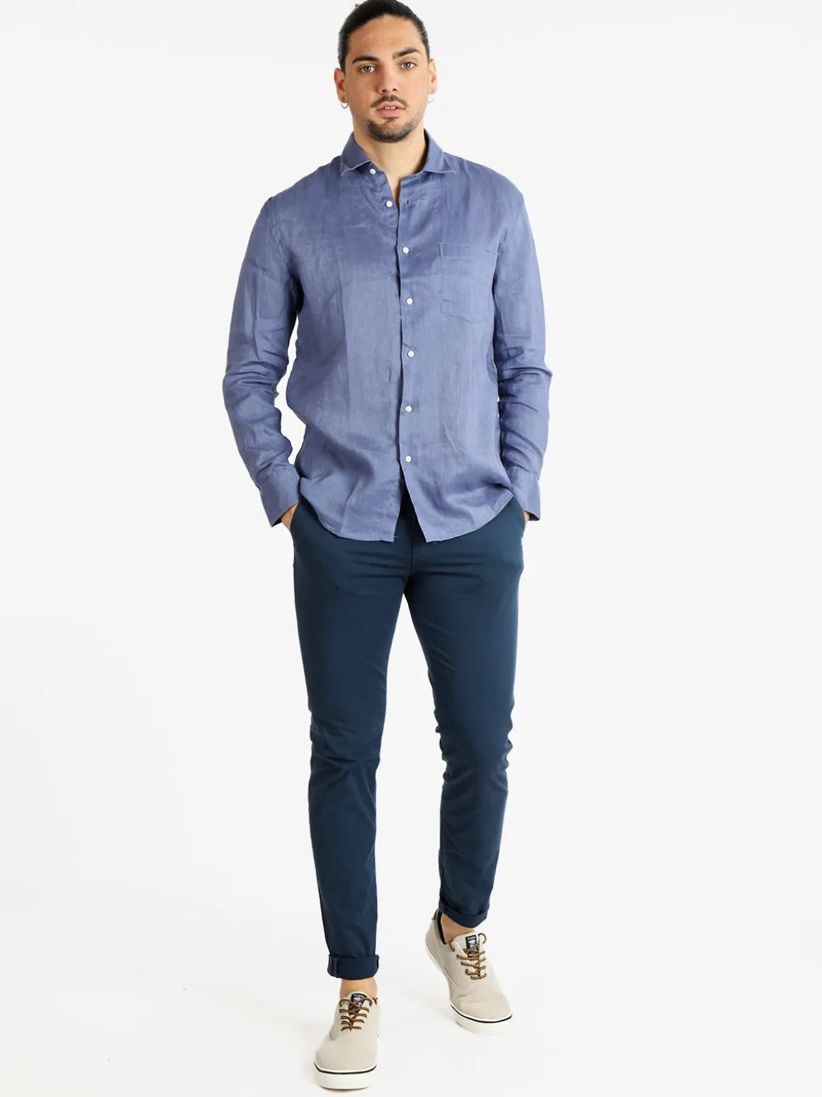 Coveri Collection Camicia regular da uomo in lino