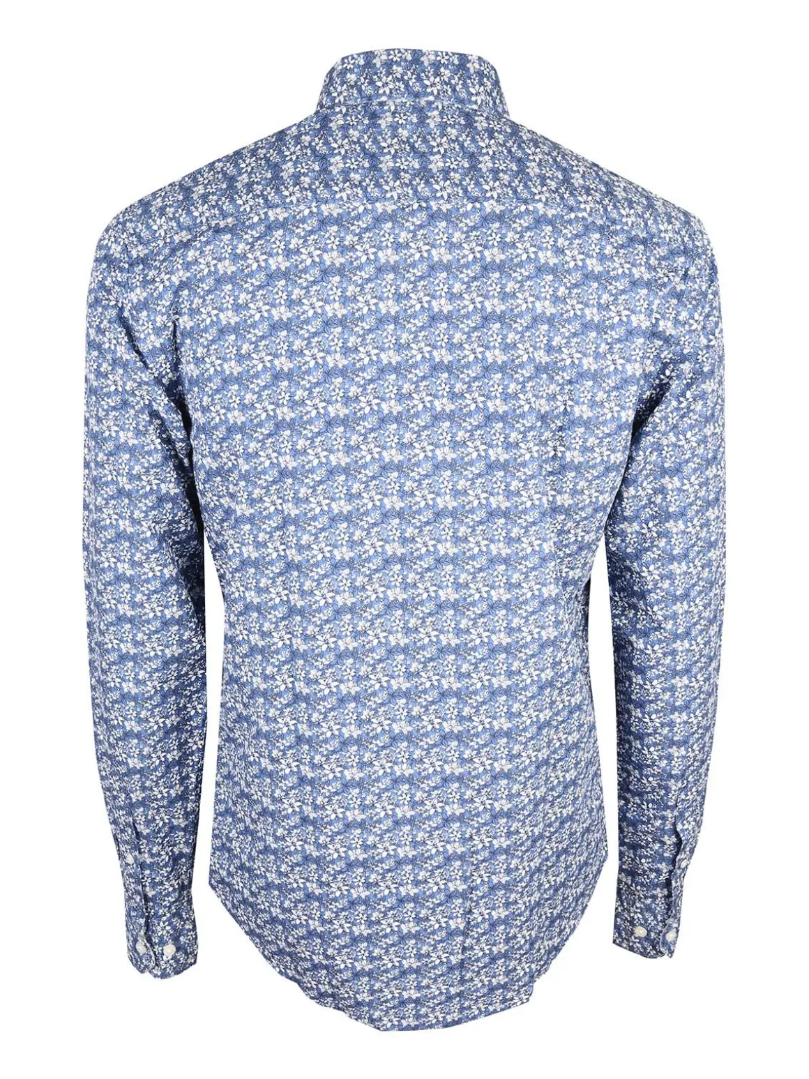 Coveri Collection Camicia uomo fiorata a maniche lunghe semi slim fit