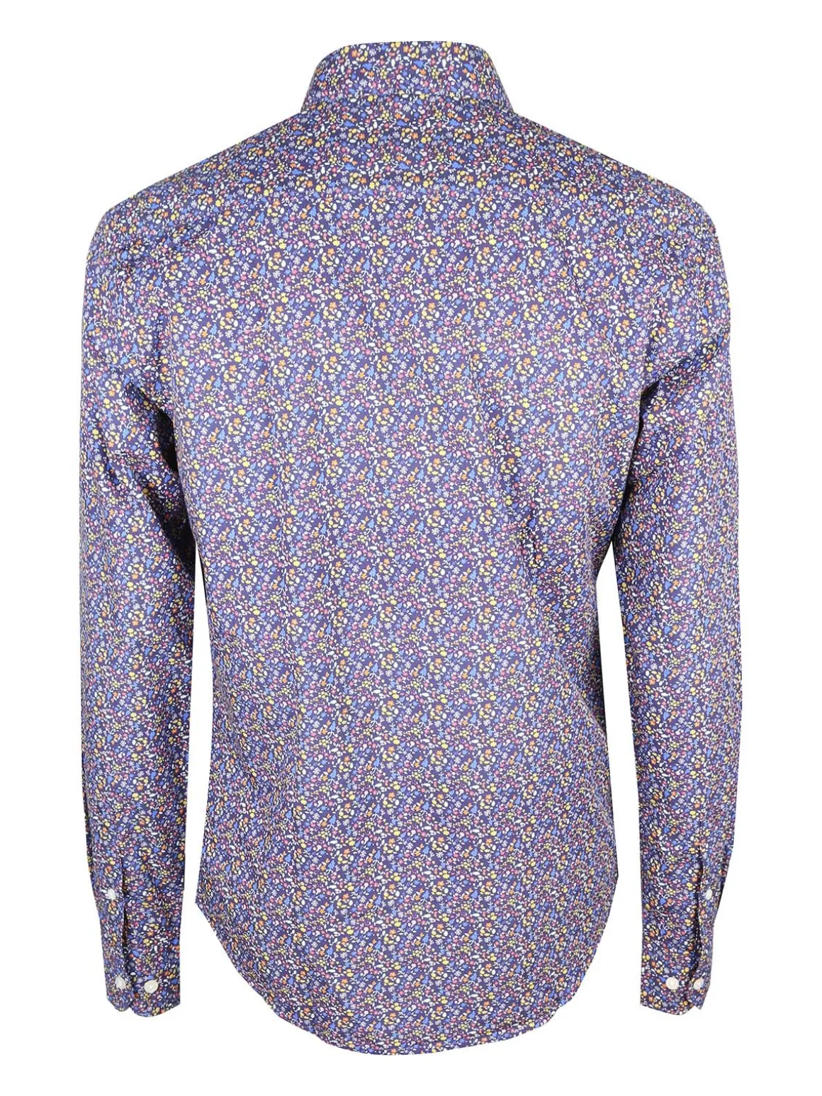 Coveri Collection Camicia uomo fiorata a maniche lunghe semi slim fit
