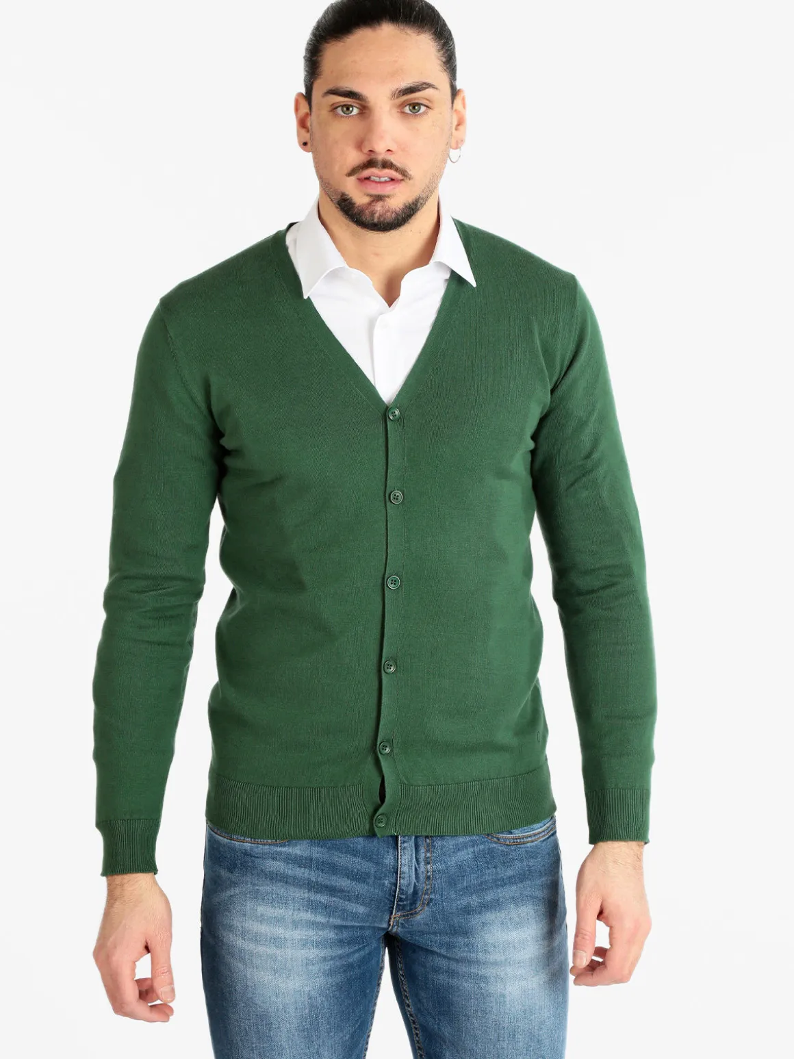 Coveri Collection Cardigan da uomo con bottoni