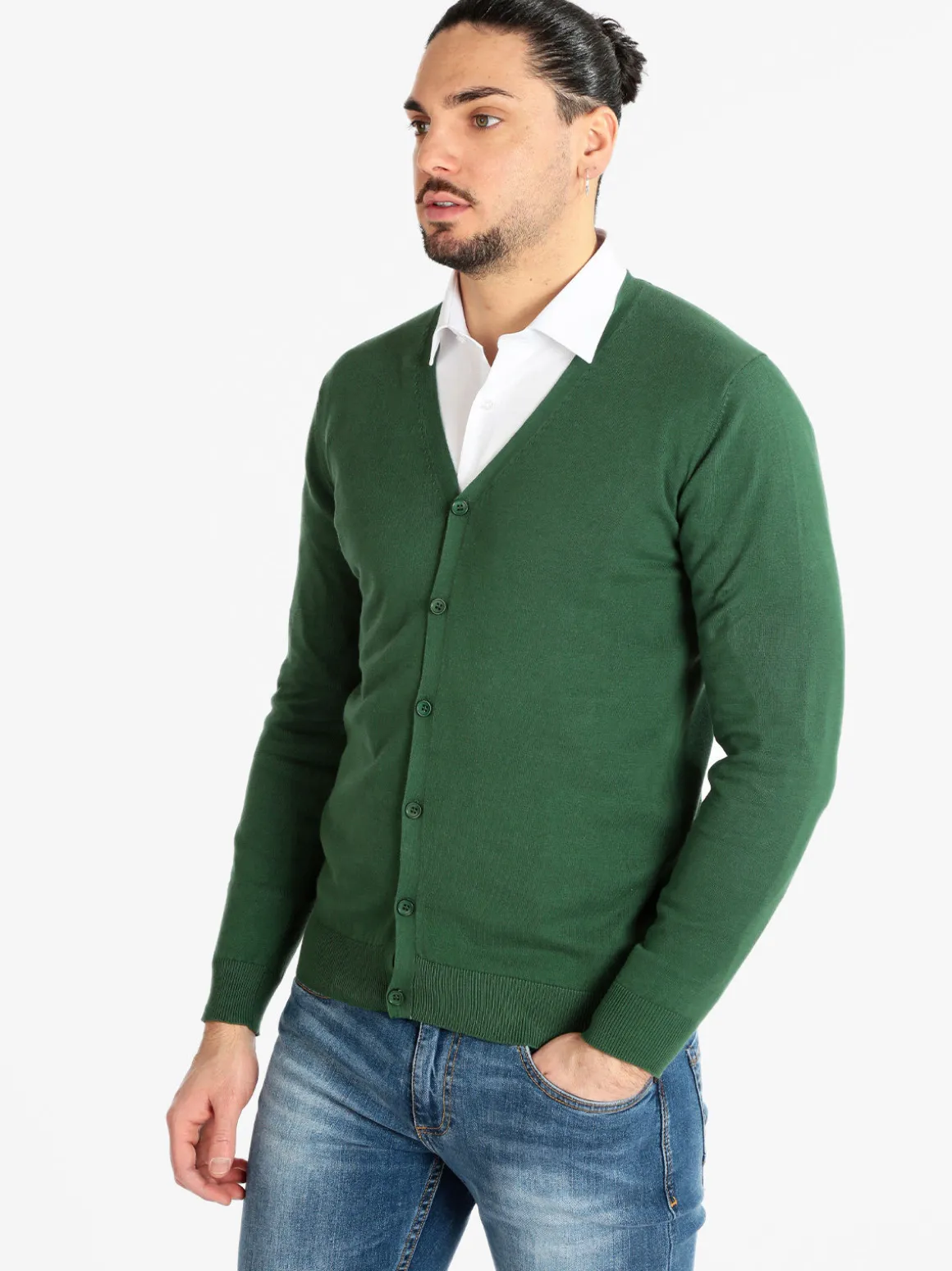Coveri Collection Cardigan da uomo con bottoni