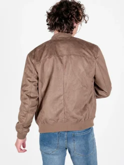 Coveri Collection Giacca da uomo scamosciata con zip