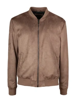 Coveri Collection Giacca da uomo scamosciata con zip