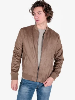Coveri Collection Giacca da uomo scamosciata con zip