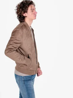 Coveri Collection Giacca da uomo scamosciata con zip