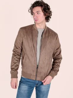 Coveri Collection Giacca da uomo scamosciata con zip