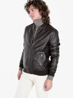 Coveri Collection Giacca in ecopelle da uomo con zip