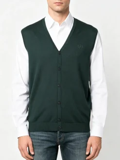 Coveri Collection Gilet in maglia da uomo con bottoni