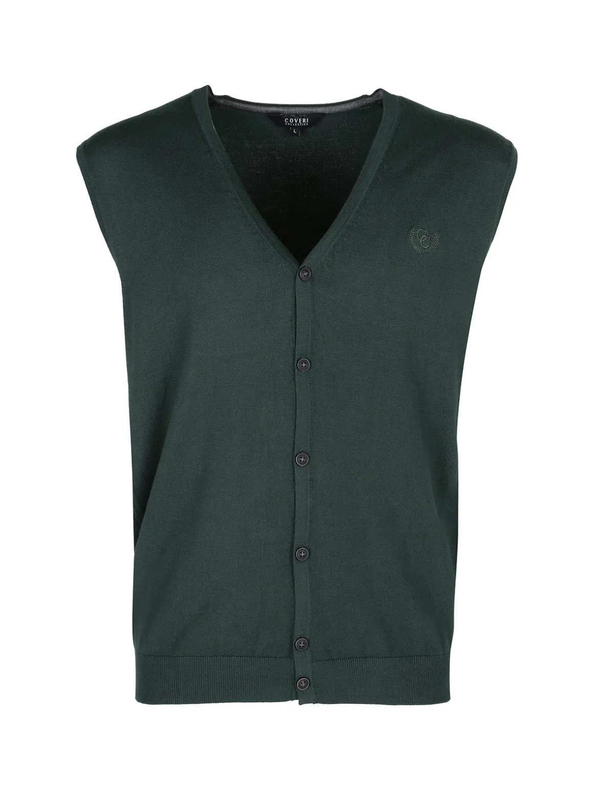 Coveri Collection Gilet in maglia da uomo con bottoni