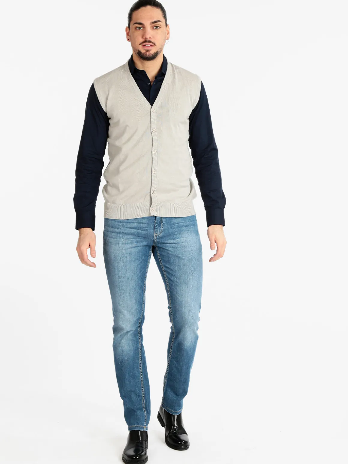 Coveri Collection Gilet uom in maglia con bottoni
