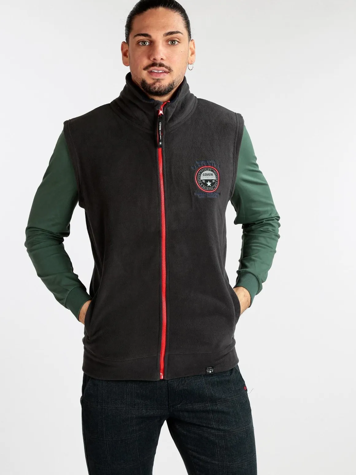 Coveri Collection Gilet uomo in pile