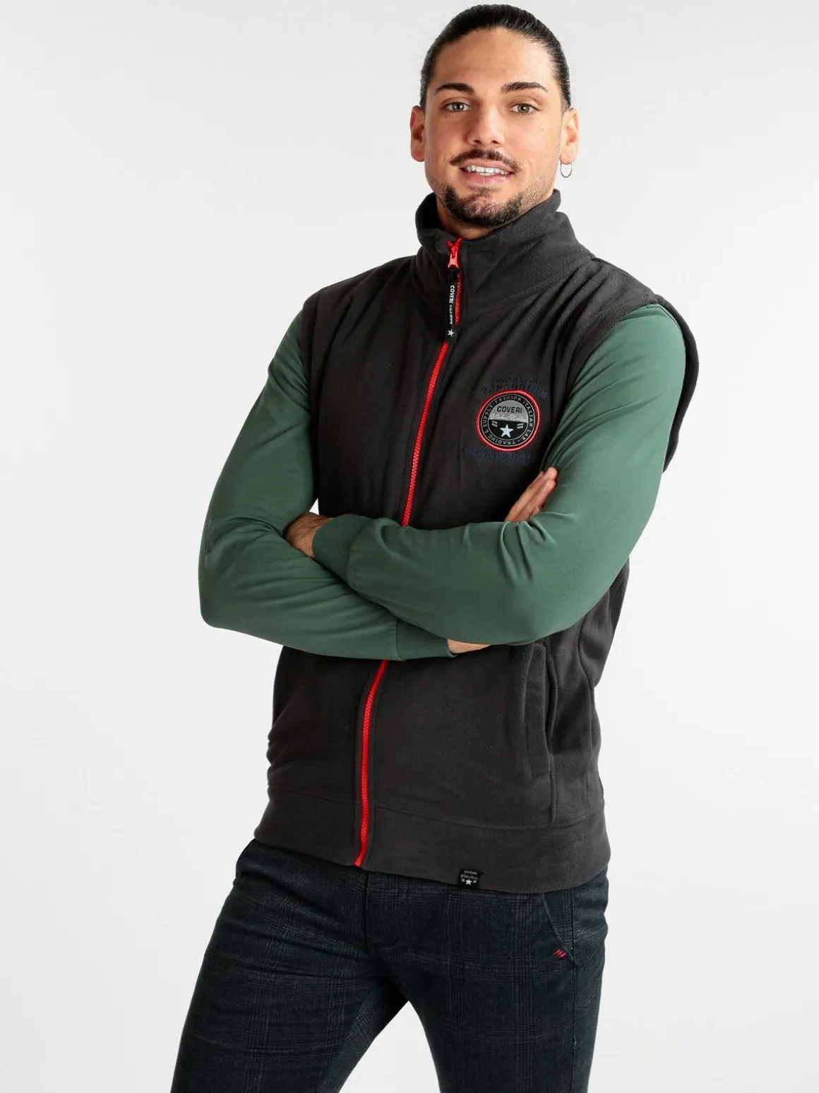 Coveri Collection Gilet uomo in pile