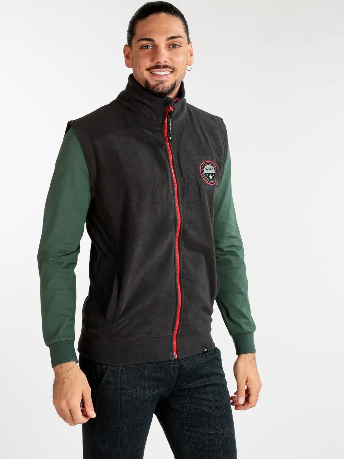 Coveri Collection Gilet uomo in pile