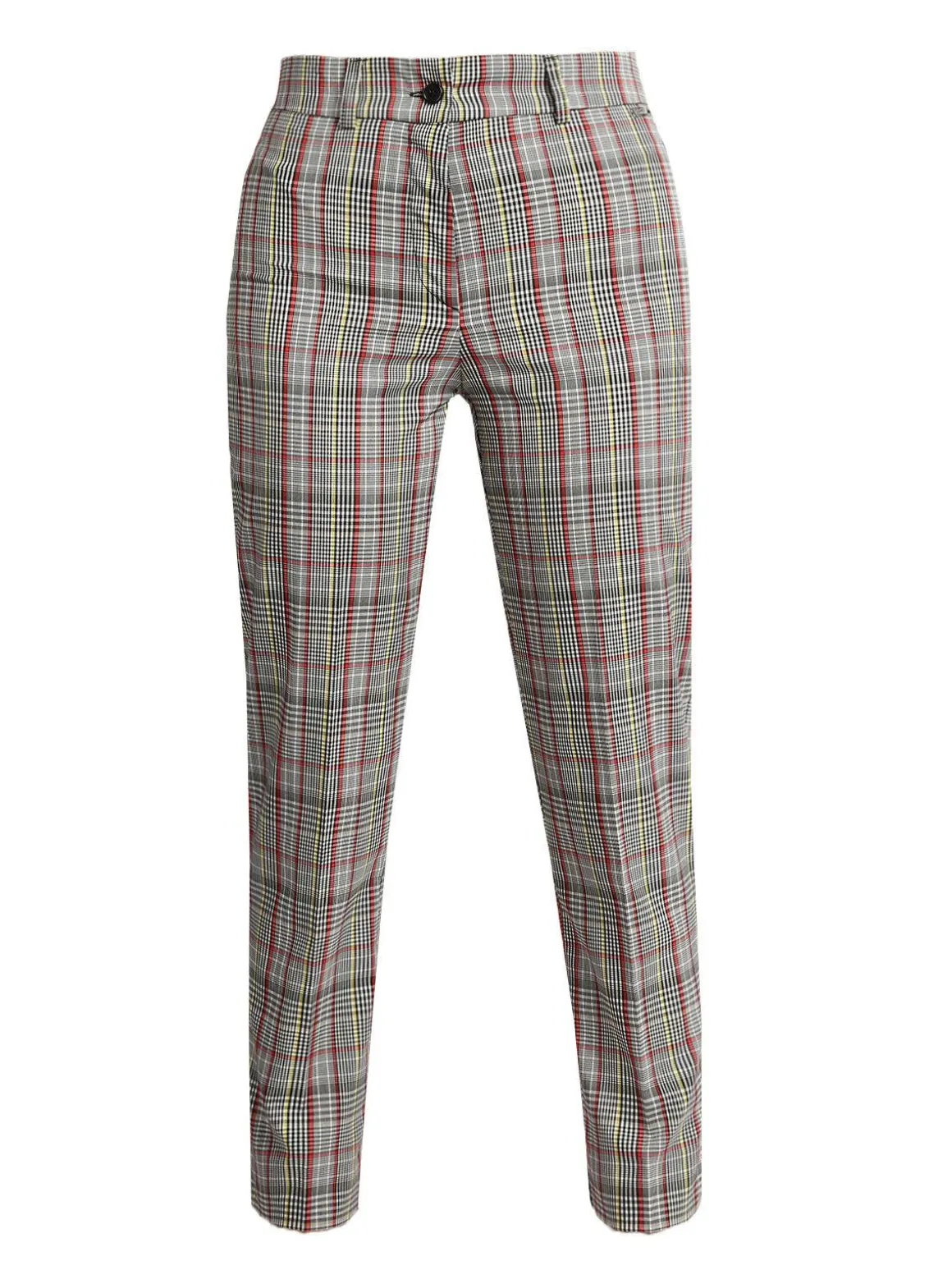 Coveri Collection Pantaloni a quadretti gamba dritta
