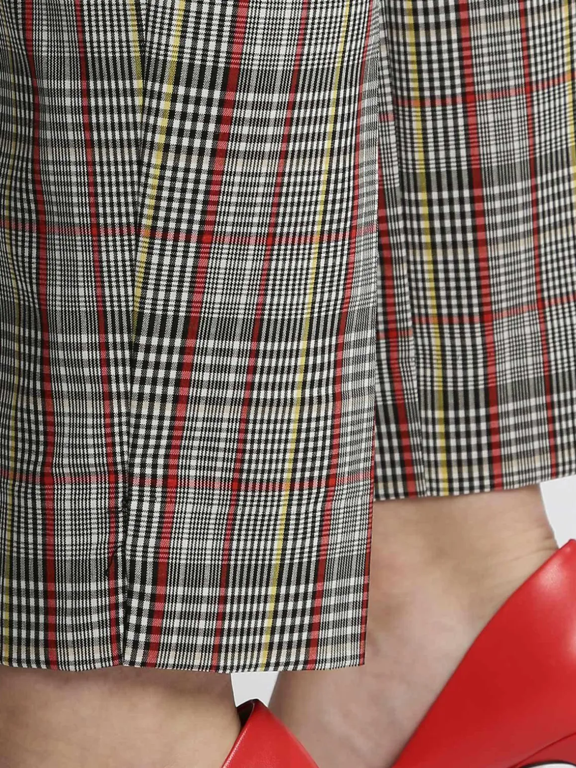 Coveri Collection Pantaloni a quadretti gamba dritta