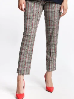 Coveri Collection Pantaloni a quadretti gamba dritta