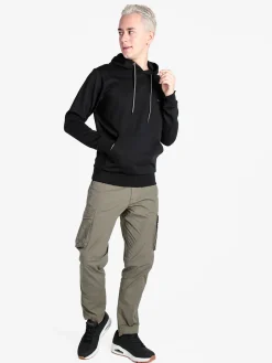 Coveri Collection Pantaloni cargo da uomo in cotone con coulisse