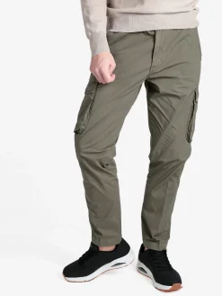 Coveri Collection Pantaloni cargo da uomo in cotone con coulisse