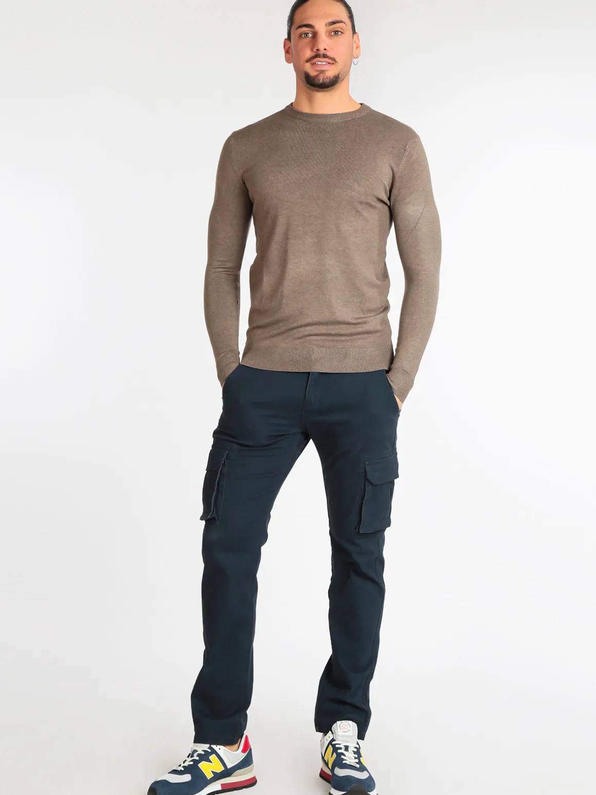 Coveri Collection Pullover uomo girocollo in tinta unita