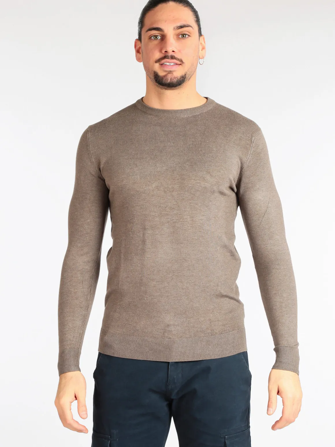 Coveri Collection Pullover uomo girocollo in tinta unita