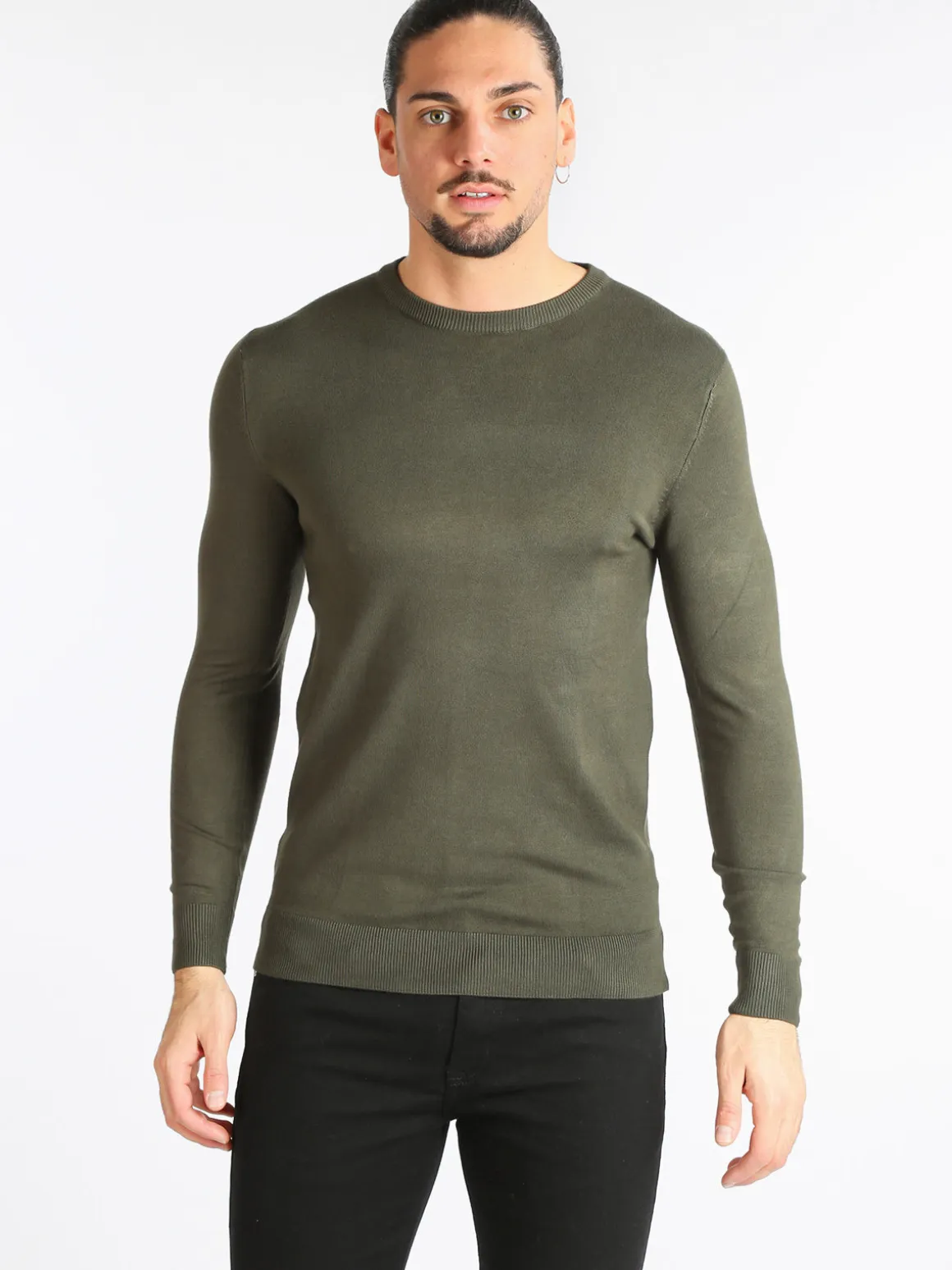 Coveri Collection Pullover uomo girocollo in tinta unita