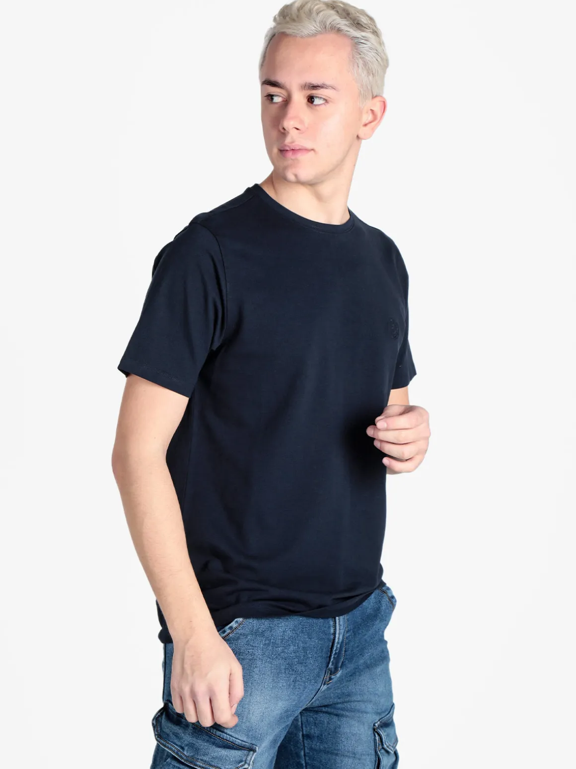 Coveri Collection T-shirt girocollo da uomo in cotone piquet