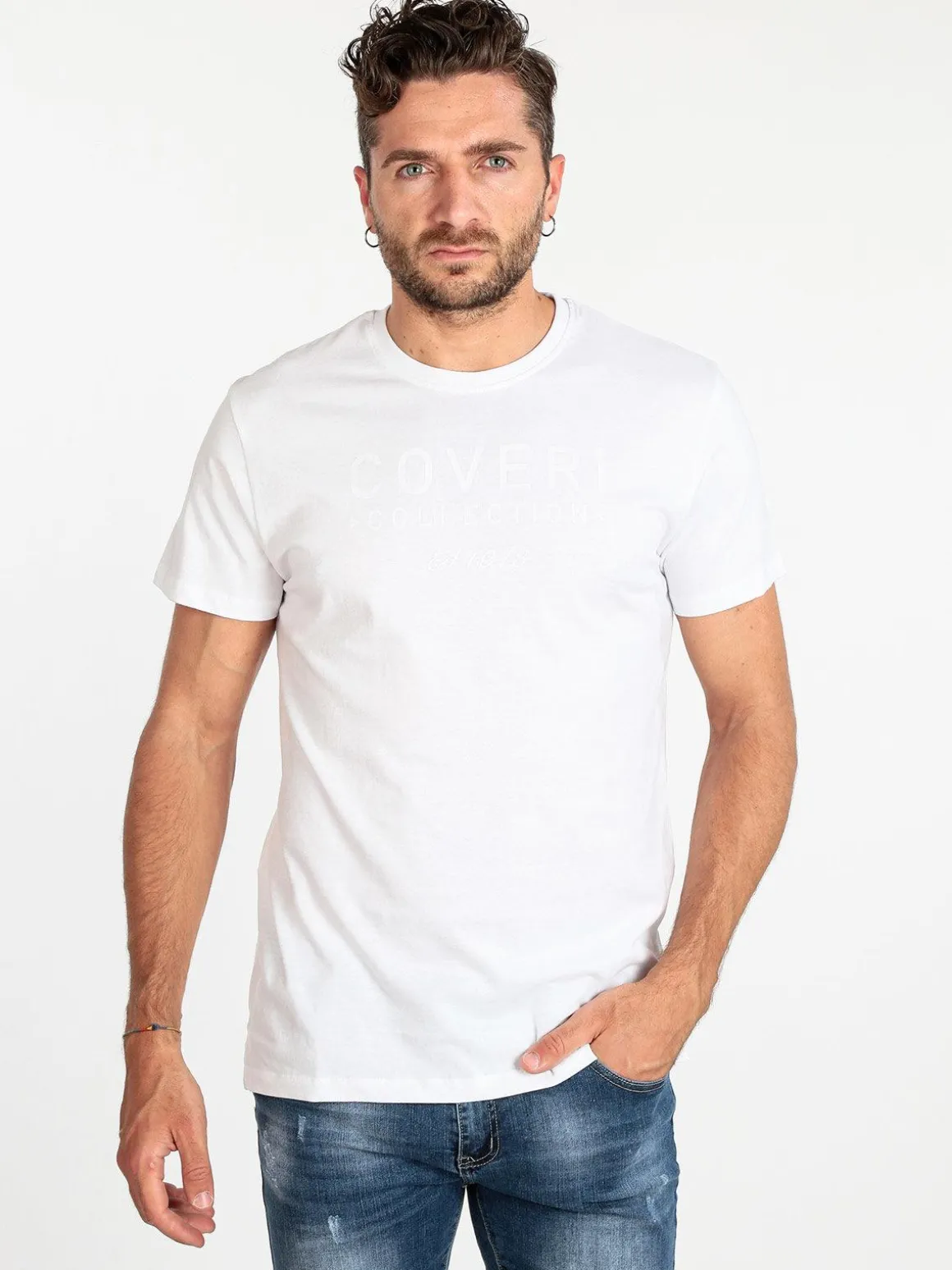 Coveri Collection T-shirt manica corta uomo con scritta