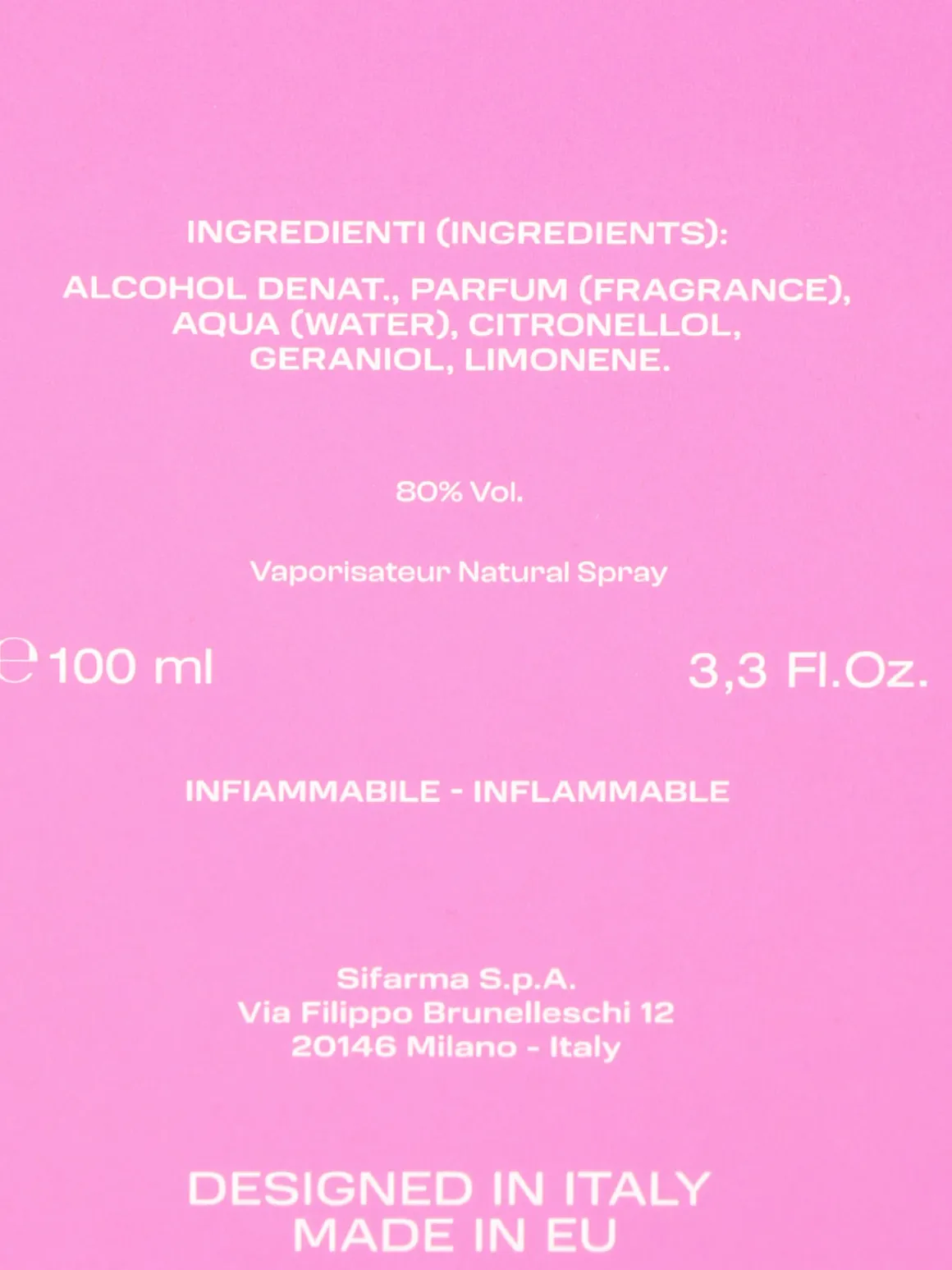 Coveri 100 ml Contemporary Glow ROSE GLOW Profumo donna
