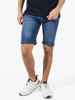 Coveri Moving Bermuda da uomo in cotone effetto jeans - jeans