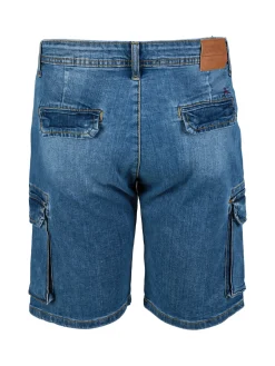 Coveri Moving Bermuda in jeans da uomo con tasconi laterali