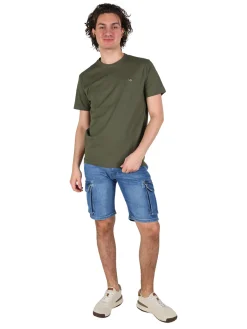Coveri Moving Bermuda in jeans da uomo con tasconi laterali