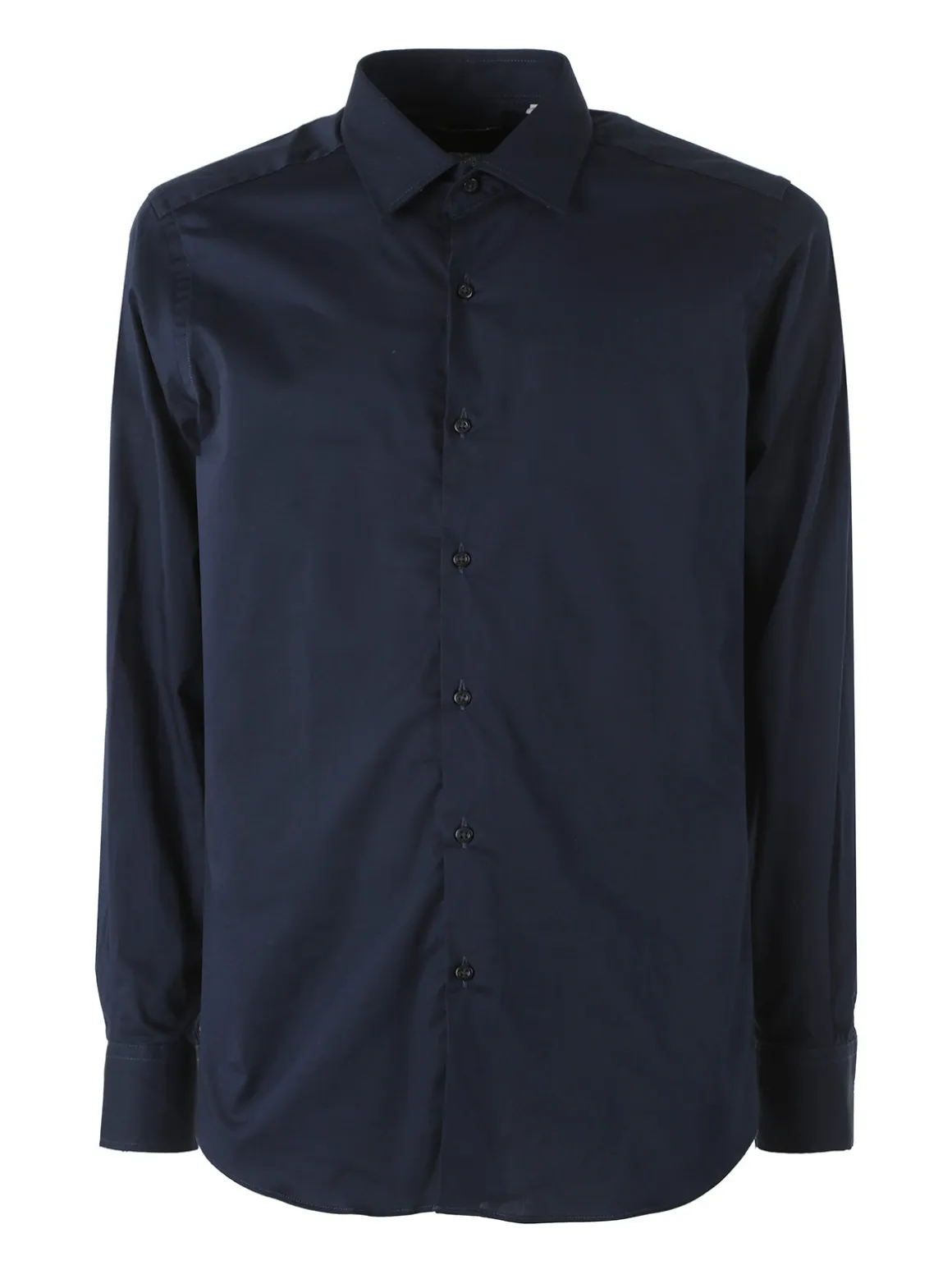 Coveri Moving Camicia da uomo slim fit in cotone a maniche lunghe - blu scuro
