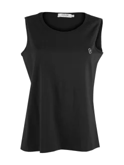 Coveri Moving Canotta girocollo da donna in cotone - nero