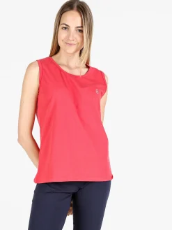 Coveri Moving Canotta girocollo da donna in cotone - rosso