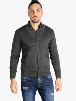 Coveri Moving Cardigan uomo in maglia con bottoni