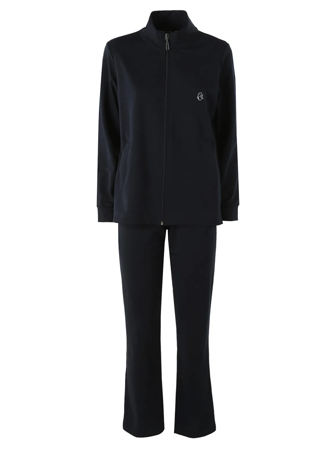 Coveri Moving Completo tuta da donna 2 pezzi in cotone full zip - blu scuro