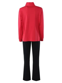 Coveri Moving Completo tuta da donna 2 pezzi in cotone full zip - fragola