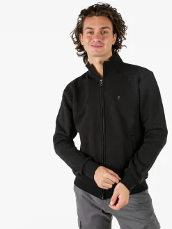 Coveri Moving Felpa da uomo a collo alto con cerniera - blu scuro