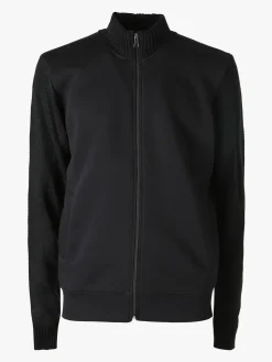 Coveri Moving Felpa da uomo con maniche in maglia - nero