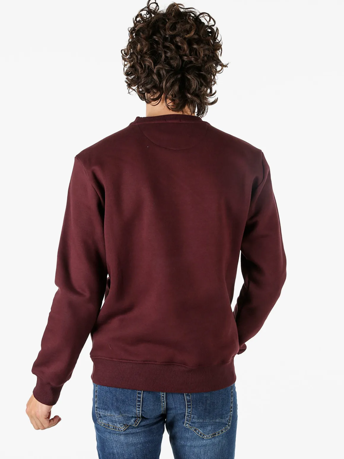 Coveri Moving Felpa girocollo da uomo - bordeaux