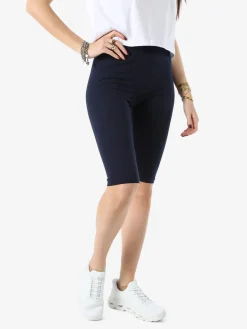 Coveri Moving Leggings a pinocchietto da donna in cotone - blu scuro