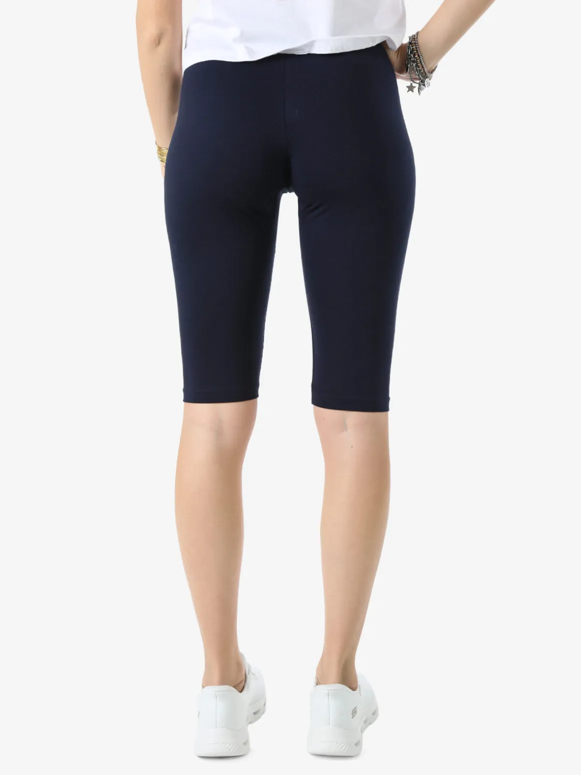 Coveri Moving Leggings a pinocchietto da donna in cotone - blu scuro