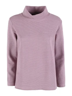 Coveri Moving Maglia donna a maniche lunghe accollata - rosa