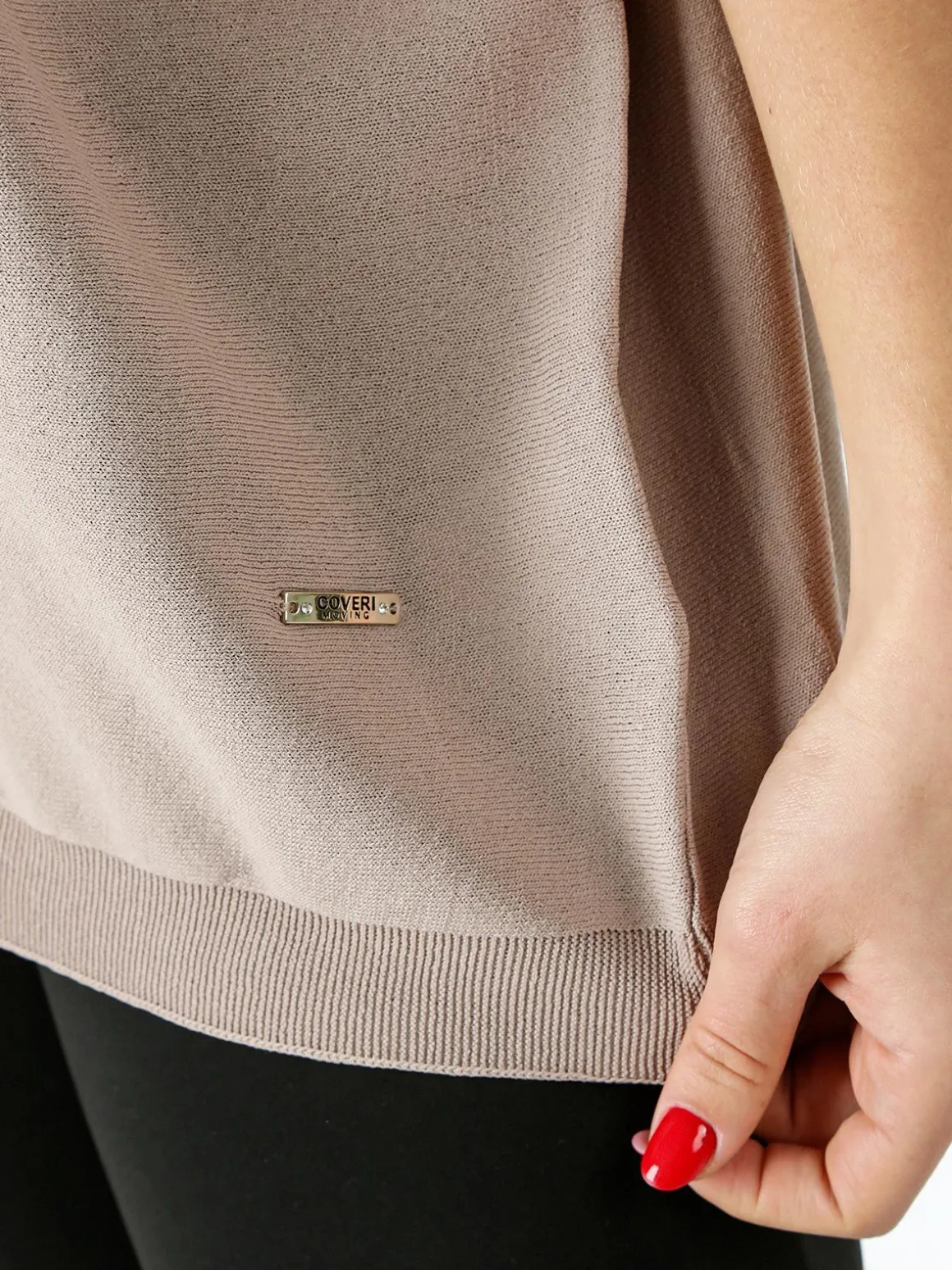 Coveri Moving Maglia donna a maniche corte - fango