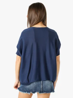 Coveri Moving Maglia donna a maniche corte - blu