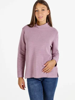 Coveri Moving Maglia donna a maniche lunghe accollata - rosa