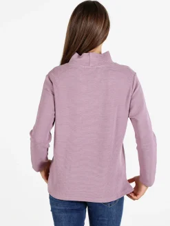 Coveri Moving Maglia donna a maniche lunghe accollata - rosa