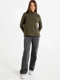 Coveri Moving Maglia donna a maniche lunghe accollata - nero