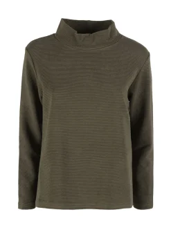 Coveri Moving Maglia donna a maniche lunghe accollata - nero